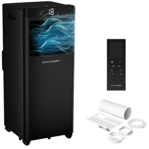 ERIKSSØN Silent Comfort Series Climatiseur mobile Climatiseur Noir 10000 BTU/h