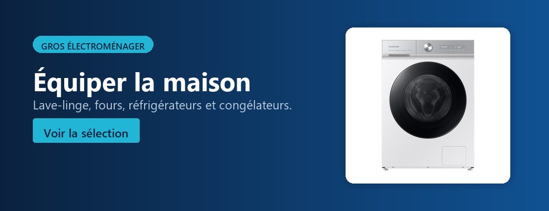 Gros électroménager : lave-linge, fours, réfrigérateurs