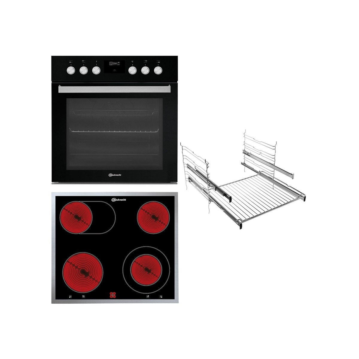BAUKNECHT Heko 500 P Herdset Four (noir)
